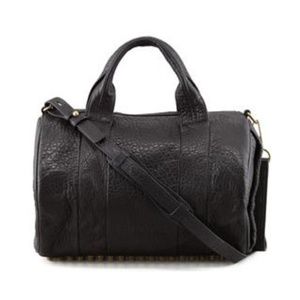 Authentic ALEXANDER WANG: 'ROCCO' LEATHER SATCHEL